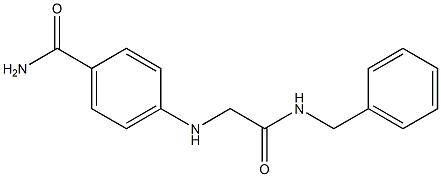 4-{[(benzylcarbamoyl)methyl]amino}benzamide Struktur