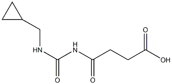 4-{[(cyclopropylmethyl)carbamoyl]amino}-4-oxobutanoic acid Struktur