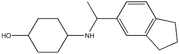 4-{[1-(2,3-dihydro-1H-inden-5-yl)ethyl]amino}cyclohexan-1-ol Struktur