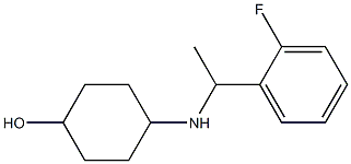 4-{[1-(2-fluorophenyl)ethyl]amino}cyclohexan-1-ol Struktur