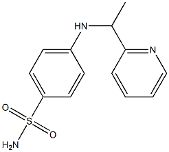 4-{[1-(pyridin-2-yl)ethyl]amino}benzene-1-sulfonamide Struktur