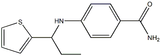 4-{[1-(thiophen-2-yl)propyl]amino}benzamide Struktur