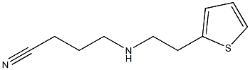 4-{[2-(thiophen-2-yl)ethyl]amino}butanenitrile Struktur