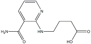 4-{[3-(aminocarbonyl)pyridin-2-yl]amino}butanoic acid Struktur