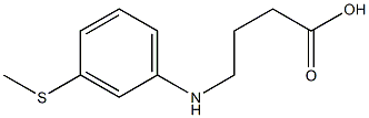 4-{[3-(methylsulfanyl)phenyl]amino}butanoic acid Struktur