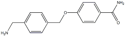 4-{[4-(aminomethyl)phenyl]methoxy}benzamide Struktur