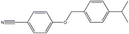 4-{[4-(propan-2-yl)phenyl]methoxy}benzonitrile Struktur