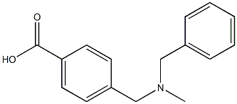 4-{[benzyl(methyl)amino]methyl}benzoic acid Struktur