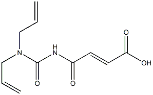 4-{[bis(prop-2-en-1-yl)carbamoyl]amino}-4-oxobut-2-enoic acid Struktur