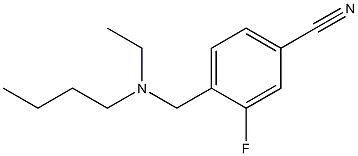 4-{[butyl(ethyl)amino]methyl}-3-fluorobenzonitrile Struktur