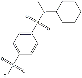 4-{[cyclohexyl(methyl)amino]sulfonyl}benzenesulfonyl chloride Struktur