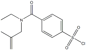 4-{[ethyl(2-methylprop-2-enyl)amino]carbonyl}benzenesulfonyl chloride Struktur