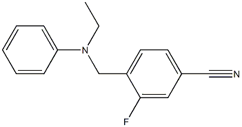 4-{[ethyl(phenyl)amino]methyl}-3-fluorobenzonitrile Struktur