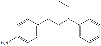 4-{2-[ethyl(phenyl)amino]ethyl}aniline Struktur