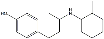 4-{3-[(2-methylcyclohexyl)amino]butyl}phenol Struktur