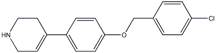 4-{4-[(4-chlorophenyl)methoxy]phenyl}-1,2,3,6-tetrahydropyridine Struktur