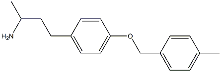 4-{4-[(4-methylphenyl)methoxy]phenyl}butan-2-amine Struktur