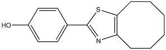 4-{4H,5H,6H,7H,8H,9H-cycloocta[d][1,3]thiazol-2-yl}phenol Struktur