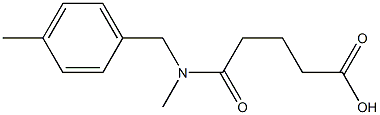 4-{methyl[(4-methylphenyl)methyl]carbamoyl}butanoic acid Struktur