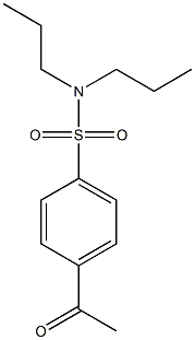 4-acetyl-N,N-dipropylbenzene-1-sulfonamide Struktur