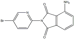 4-amino-2-(5-bromopyridin-2-yl)-2,3-dihydro-1H-isoindole-1,3-dione Struktur