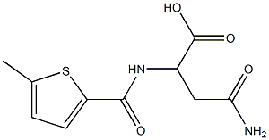 4-amino-2-{[(5-methylthien-2-yl)carbonyl]amino}-4-oxobutanoic acid Struktur