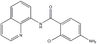 4-amino-2-chloro-N-(quinolin-8-yl)benzamide Struktur