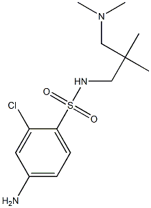 4-amino-2-chloro-N-{2-[(dimethylamino)methyl]-2-methylpropyl}benzene-1-sulfonamide Struktur