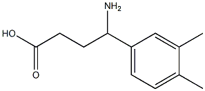 4-amino-4-(3,4-dimethylphenyl)butanoic acid Struktur