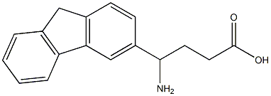 4-amino-4-(9H-fluoren-3-yl)butanoic acid Struktur