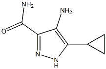 4-amino-5-cyclopropyl-1H-pyrazole-3-carboxamide Struktur