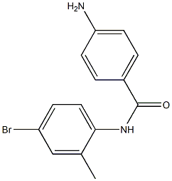 4-amino-N-(4-bromo-2-methylphenyl)benzamide Struktur