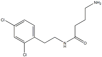 4-amino-N-[2-(2,4-dichlorophenyl)ethyl]butanamide Struktur