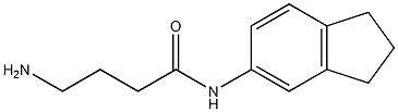 4-amino-N-2,3-dihydro-1H-inden-5-ylbutanamide Struktur