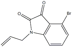 4-bromo-1-(prop-2-en-1-yl)-2,3-dihydro-1H-indole-2,3-dione Struktur