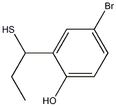 4-bromo-2-(1-sulfanylpropyl)phenol Struktur