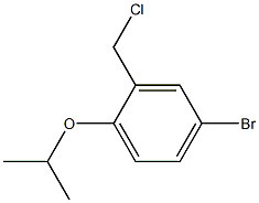 4-bromo-2-(chloromethyl)-1-(propan-2-yloxy)benzene Struktur