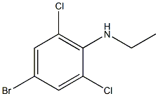 4-bromo-2,6-dichloro-N-ethylaniline Struktur