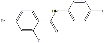 4-bromo-2-fluoro-N-(4-iodophenyl)benzamide Struktur