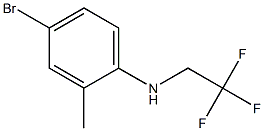 4-bromo-2-methyl-N-(2,2,2-trifluoroethyl)aniline Struktur