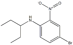 4-bromo-2-nitro-N-(pentan-3-yl)aniline Struktur