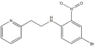 4-bromo-2-nitro-N-[2-(pyridin-2-yl)ethyl]aniline Struktur