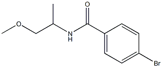 4-bromo-N-(2-methoxy-1-methylethyl)benzamide Struktur