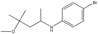 4-bromo-N-(4-methoxy-4-methylpentan-2-yl)aniline Struktur