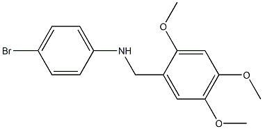 4-bromo-N-[(2,4,5-trimethoxyphenyl)methyl]aniline Struktur