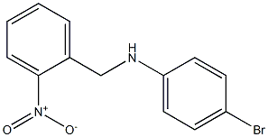 4-bromo-N-[(2-nitrophenyl)methyl]aniline Struktur