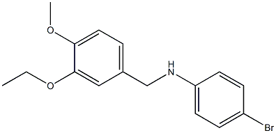 4-bromo-N-[(3-ethoxy-4-methoxyphenyl)methyl]aniline Struktur