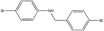 4-bromo-N-[(4-bromophenyl)methyl]aniline Struktur