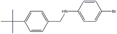 4-bromo-N-[(4-tert-butylphenyl)methyl]aniline Struktur