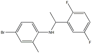 4-bromo-N-[1-(2,5-difluorophenyl)ethyl]-2-methylaniline Struktur